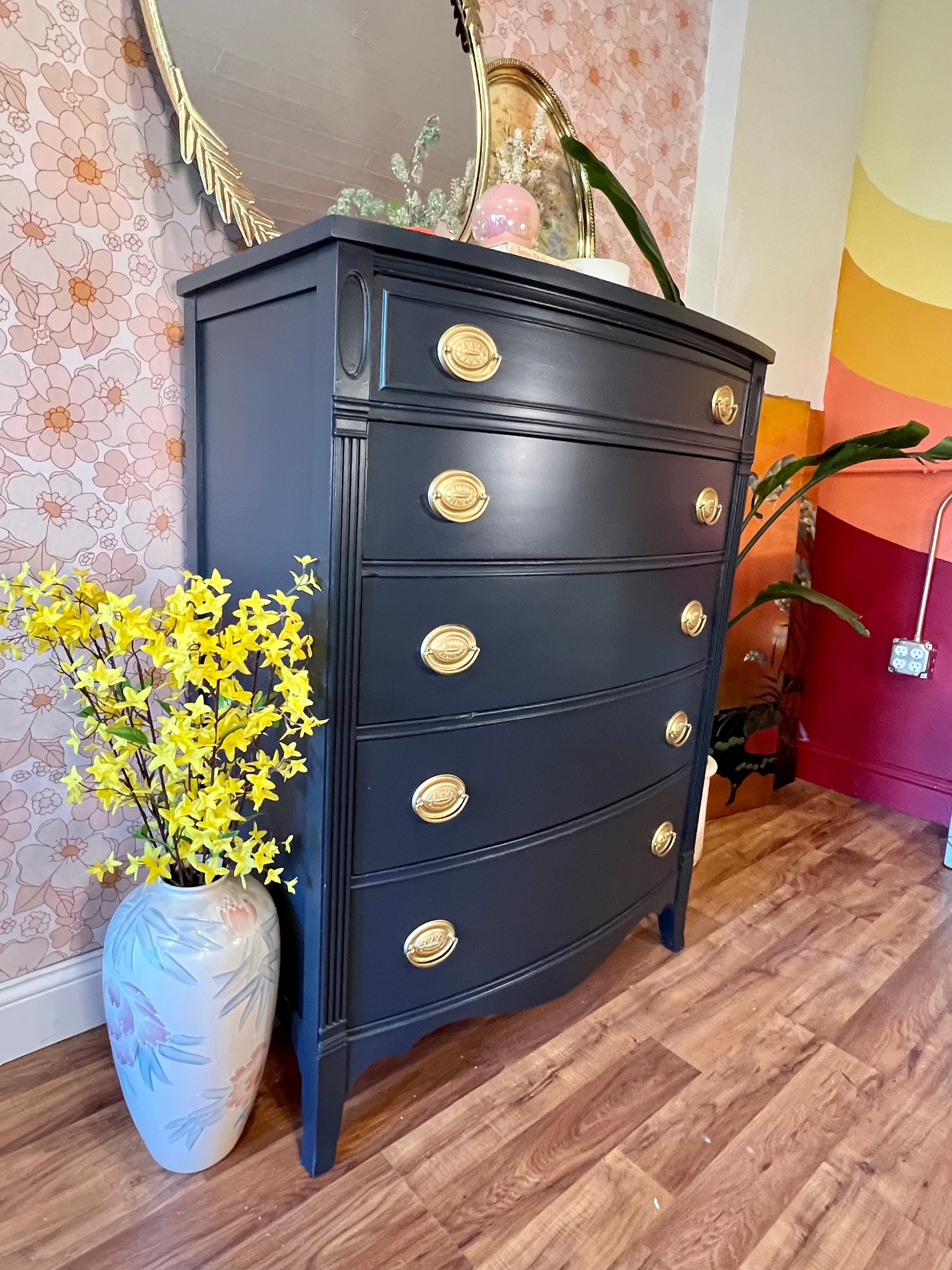 tallboy dresser Federal Tallboy Dresser in Navy – Shop The Refurb